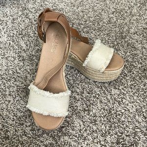 Platform Leather Espadrilles